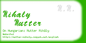 mihaly mutter business card